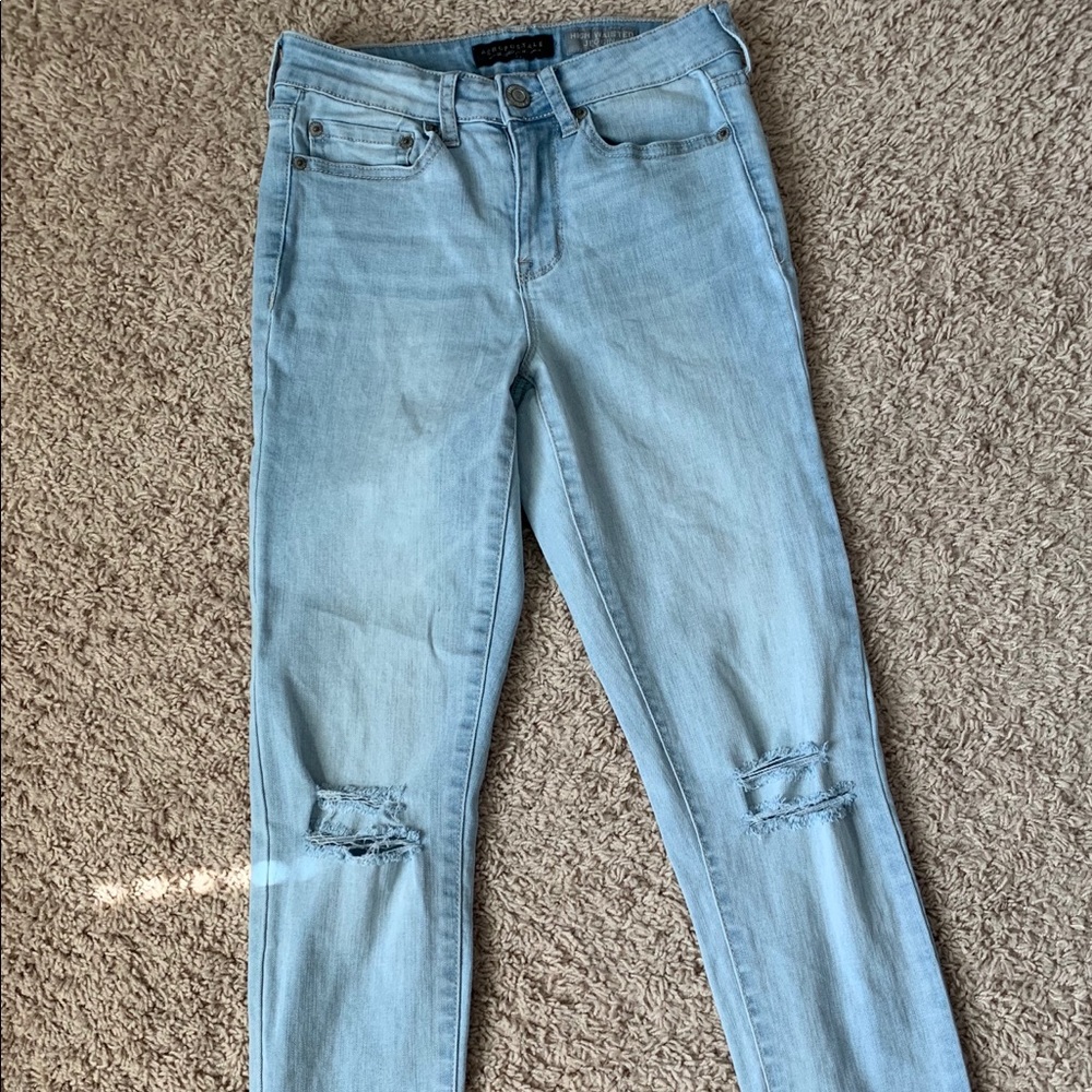 aeropostale semi ripped jeans